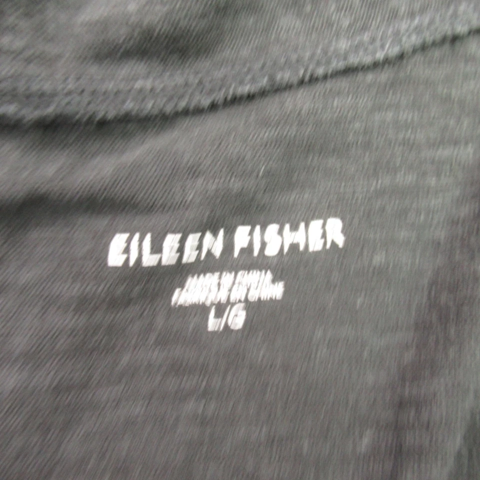 Vestido Eileen Fisher para mujer grande sin mangas ligero pulóver informal negro Foto 2 de 4
