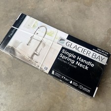 Glacier Bay Paulina Single-Handle Spring Neck Sprayer Kitchen Faucet Stainless