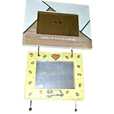 BURNES OF BOSTON NOAH'S ARK FLIP IT PICTURE FRAME and HALLMARK WOOD PHOTO FRAME