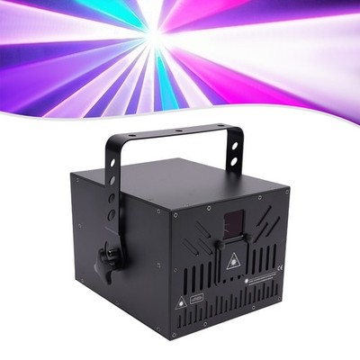 10W RGB DMX Full Color ILDA Laser Light DJ Stage KTV Club Party 30KPPS Aluminium