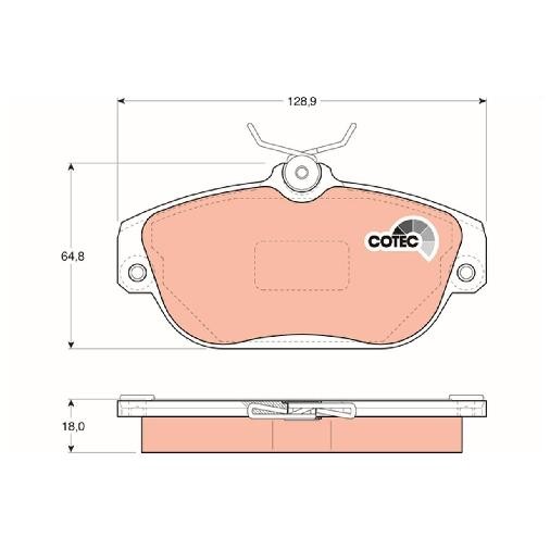Bremsbelagsatz Scheibenbremse Vorne FüR Volvo 960 965 90 Bis 96 TRW B230FB D24-image