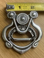 Vintage Chico's Silver-Tone Scarf Clip / Shawl Hook - Boho Southwestern Style