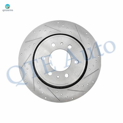 Front 1P L 350mm Drilled Slotted Brake Disc Rotor To 2013-2021 Ford Expedition