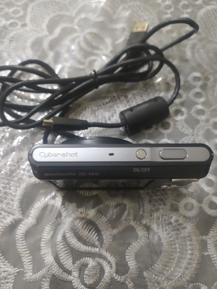 Used Sony Cyber-Shot DSC-W830 20.1 MP Compact Digital Camera Black - Image 2 of 4