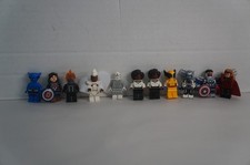Lote de 10 Mini Figuras Lego Marvel Halcón Bestia Bruja Escarlata Wolverine Goliat
