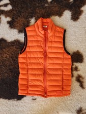 GAP Kids Down Filled Puffer Vest Size XS 4-5 Color Orange with Pockets