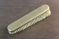 Vintage antique 6" Brass topped shoe shine brush