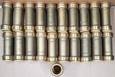 SharkBite 1&rdquo; x 1" Brass Slip Coupling Push-to-Connect PEX CPVC Copper