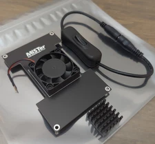 MiSTer FPGA Fan Cover Plate w/ Heat Sink & On/Off Power Switch