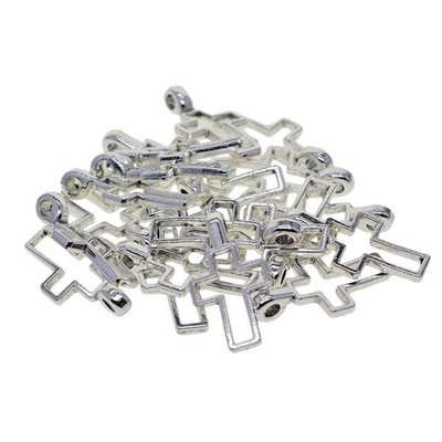 20er Set Offene Einfassung Charm Hohl Anhänger mit Schlaufe für