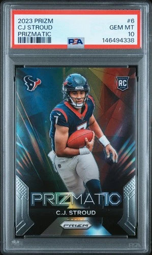 2023 PANINI PRIZM PRIZMATIC #6 CJ STROUD ROOKIE RC PSA 10