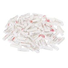120Pcs Safety Pins, 22mm Self Adhesive Safety Pins Bar Badge Pins Small,White