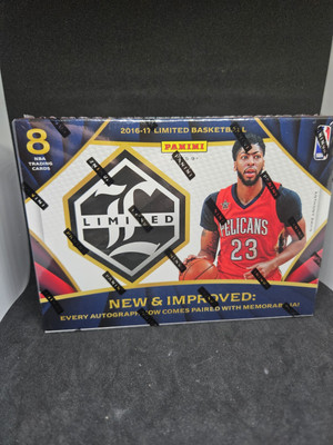 2016-17 NBA Panini Limited Basketball Hobby Box - New Factory Sealed - 2 Autos
