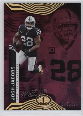 2022 Panini Illusions Trophy Collection Pink 335/399 Josh Jacobs #57 ms9