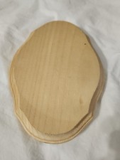 Wood Craft Blank For Home Crafting And Decorations 7" X5" Oval