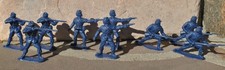9 Vintage Timpo American Civil War Union infantry soldiers 54mm 3 poses