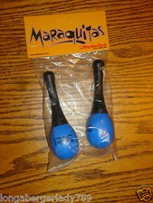 RHYTHMTECH MARAQUITAS BLUE MARACA SET MARACAS MUSICAL RHYTHM INSTRUMENT BAND NEW