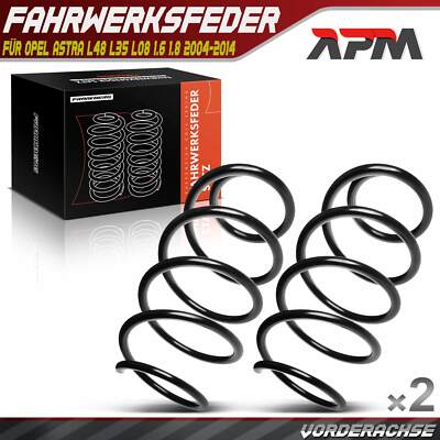 2x Federn Fahrwerksfeder Vorderachse für Opel Astra L48 L35 L08 1.6 1.8 04-14