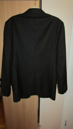 Hombres BARTORELLI NAPOLI Negro Lana Blazer Talla 50 - Imagen 4 de 8