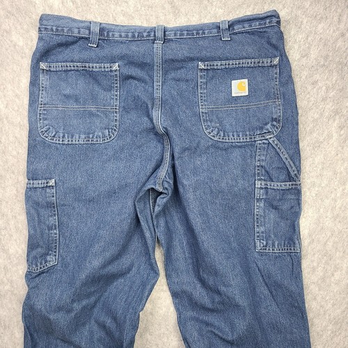 Carhartt Latzhose Jeans Herren 38x32 Blau Heavy Duty Workwear Rental TOP B11 - Bild 10 von 15