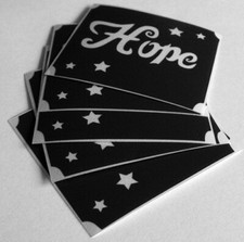 bm640 GLITTERTATTOO 10 x stencil hope glitter tattoo L K 