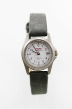 Invicta Donna Orologio Acciaio Inox Nero Pelle Batteria 50m Bianco Data Quarzo