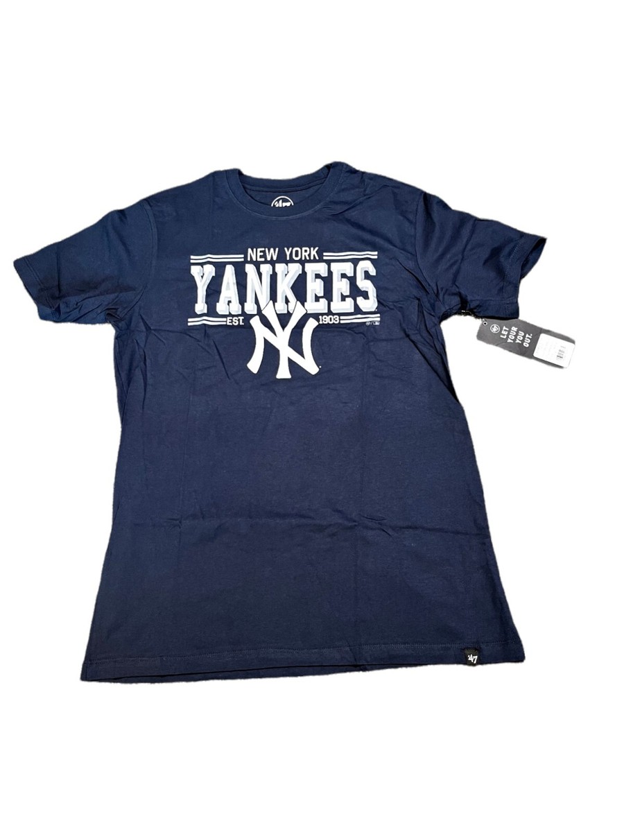 New York Yankees '47 Short Sleeve T-Shirt Dark Blue Size