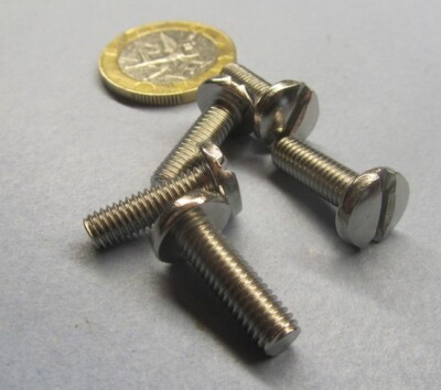 Binding Head Slotted Machine Screw 18-8 Stainless, 10-32 x .625'' Length 50 Pcs