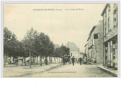 86.BONNEUIL-MATOURS.LE CHAMP DE FOIRE.HOTEL DE FRANCE