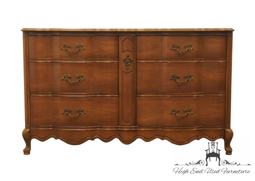 ◇Bassett Furniture　アメリカ製　ヴィンテージ　|　ローチェスト BASSETT FURNITURE Versailles Collection Solid Cherry Country