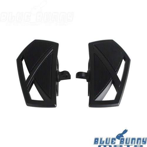 Passenger Foot Pegs Floorboards Footrest Pedal Pads For Harley Softail FLST FXST - Picture 9 of 10
