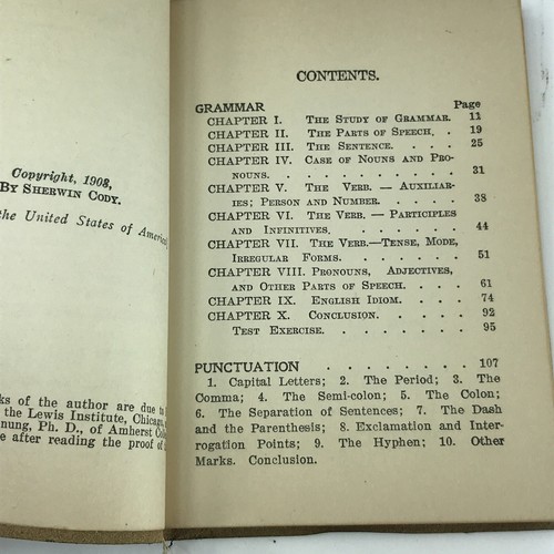 1908 The Art of Writing & Speaking The English Language Sherwin Cody G P Putnam - Picture 5 of 8