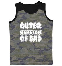 Cuter Version Of Dad - Father Dad Father's Day Cute Youth Contrast Tank Top