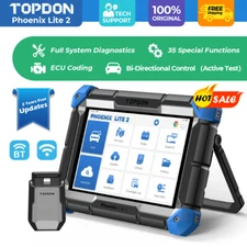 TOPDON Phoenix Lite 2 Bi-directional Car Diagnostic OBD2 Scanner Tool K Coding