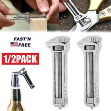 2Pcs Compact Titanium Multitool Alloy Everyday Multi Functional Wrench Spanner