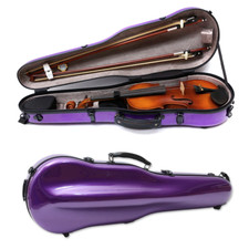 Violin Case 4/4 Size Carbon Fiber Hard Shell Effective Protection - Violin Box