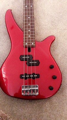 Yamaha RBX 170-Electric Bass Guitar-Metallic Red (With Bag) And