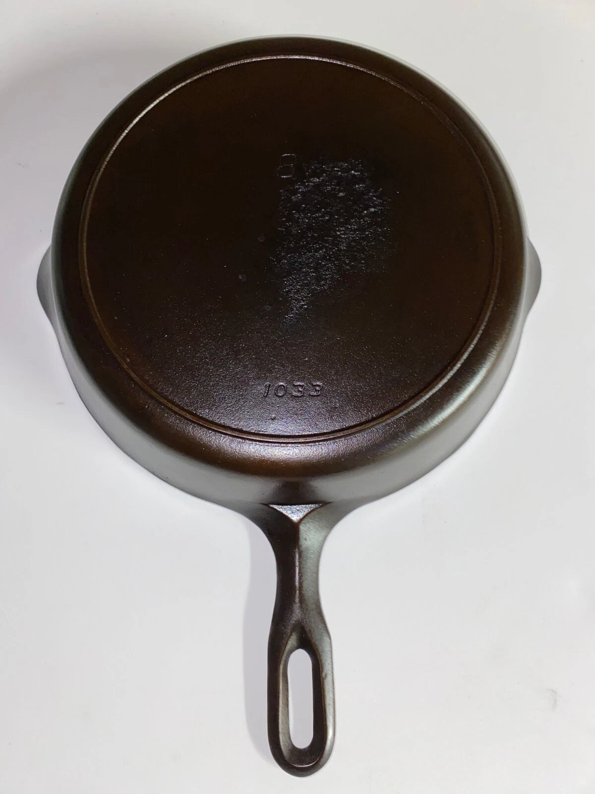 Vintage GRISWOLD Cast Iron SKILLET Frying Pan 8 IRON MOUNTAIN No Cracks or Rock