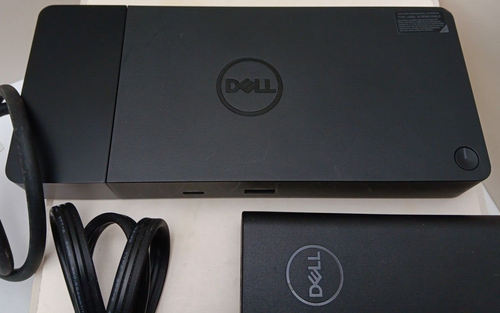 Dell WD19TBS Thunderbolt Docking Station with a Dell Power Adaptor and Cords - Picture 2 of 8