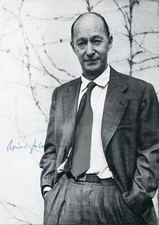 NOVELIST Eyvind Johnson NOBEL PRIZE IN LITERATURE 1974 autograph, signed magazin