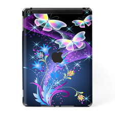 Skins Decal Wrap for Apple iPad 9.7 2017 glowing butterflies in flight