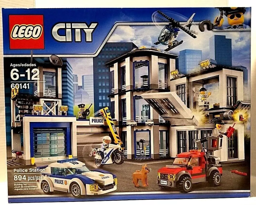 Fejde Scully sprogfærdighed Lego City Police Station Building Toy Set (60141) Building Kit 894 Pcs  Retired 673419264600 | eBay