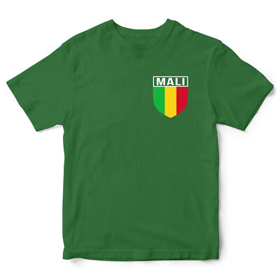 Mali Badge Kinder T-Shirt Shirt Fußball Sport Event Soccer Footy Junge Mädchen Te...