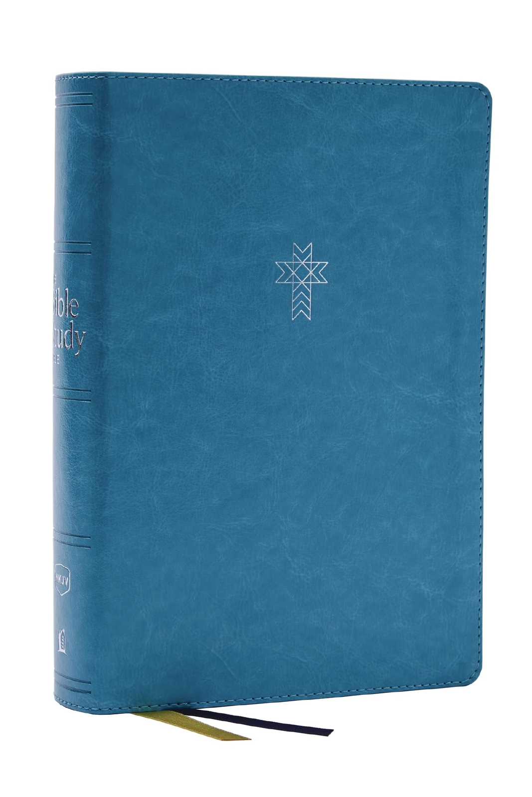 NKJV Bible Study Bible in Turquoise Leathersoft with Comfort Print and Chapter Guides by Sam O'Neal