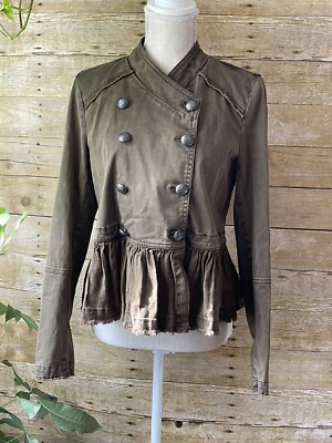 Veste Free People femme taille S militaire camouflage utilitaire multi