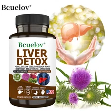 Liver Detox Cleanse & Repair Formula with Milk Thistle, Dandelion, Artichoke
