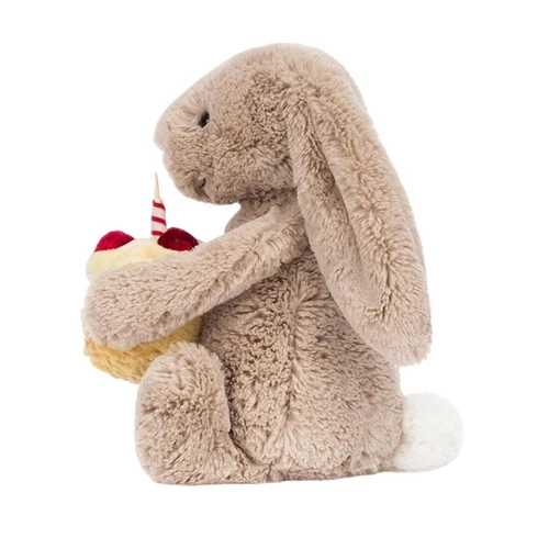 Cute Cat Bashful Bunny Beige Birthday Cake New Birthday Gift For Kids Toys - Picture 5 of 6