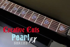 Valknut Triangles BLACK PEARL Fret Markers Inlay Sticker Decal for BASS & GUITAR