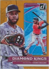 Cedric Mullins 2022 Panini Donruss Orange Diamond Kings #5 Baltimore Orioles