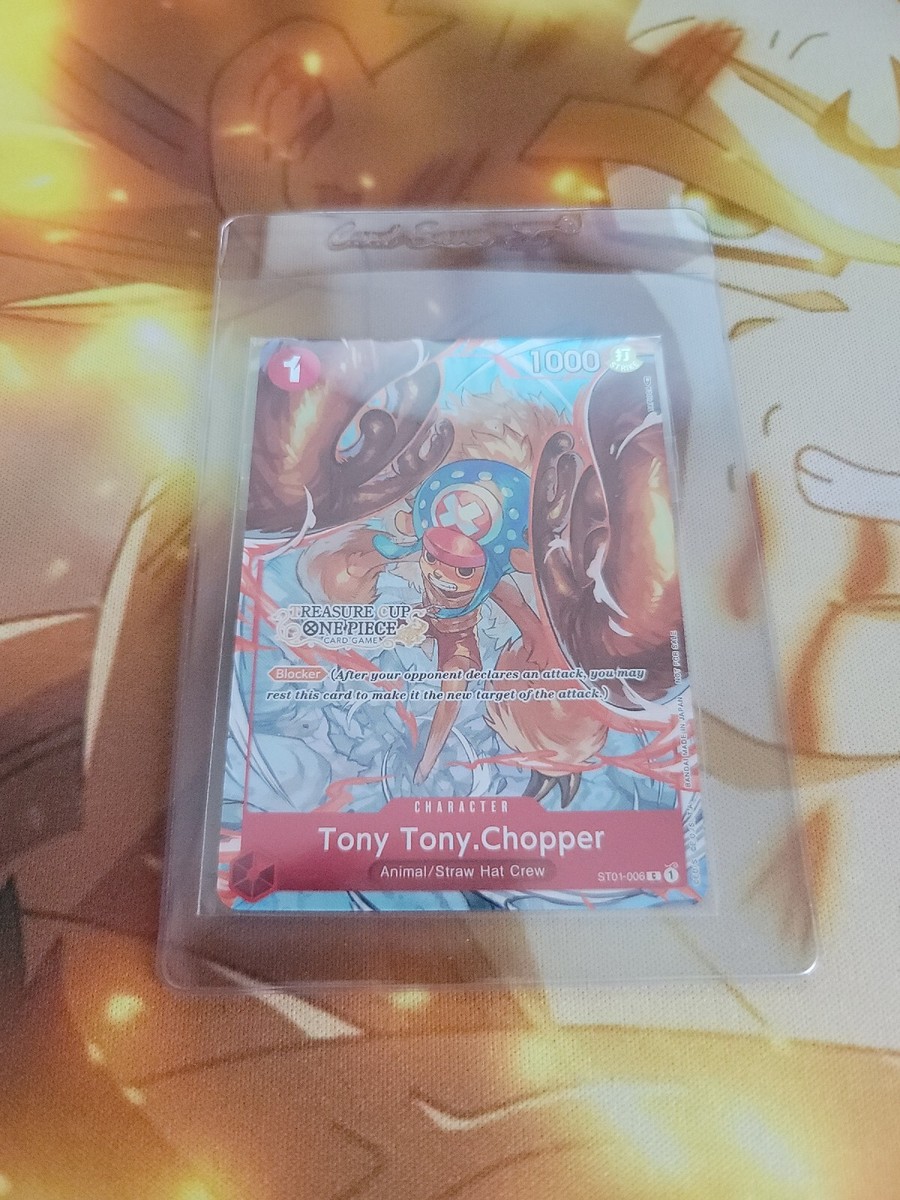One Piece Treasure Cup Tony Tony Chopper TCG Promo ST01-006 NM SEALED PRIZE CARD One Piece Treasure Cup Tony Tony Chopper TCG Promo ST01-006 NM SEALED PRIZE CARD
